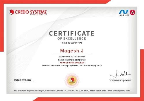 Best ASP.NET with Angular Training in Chennai