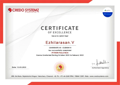 Python Fullstack Certification